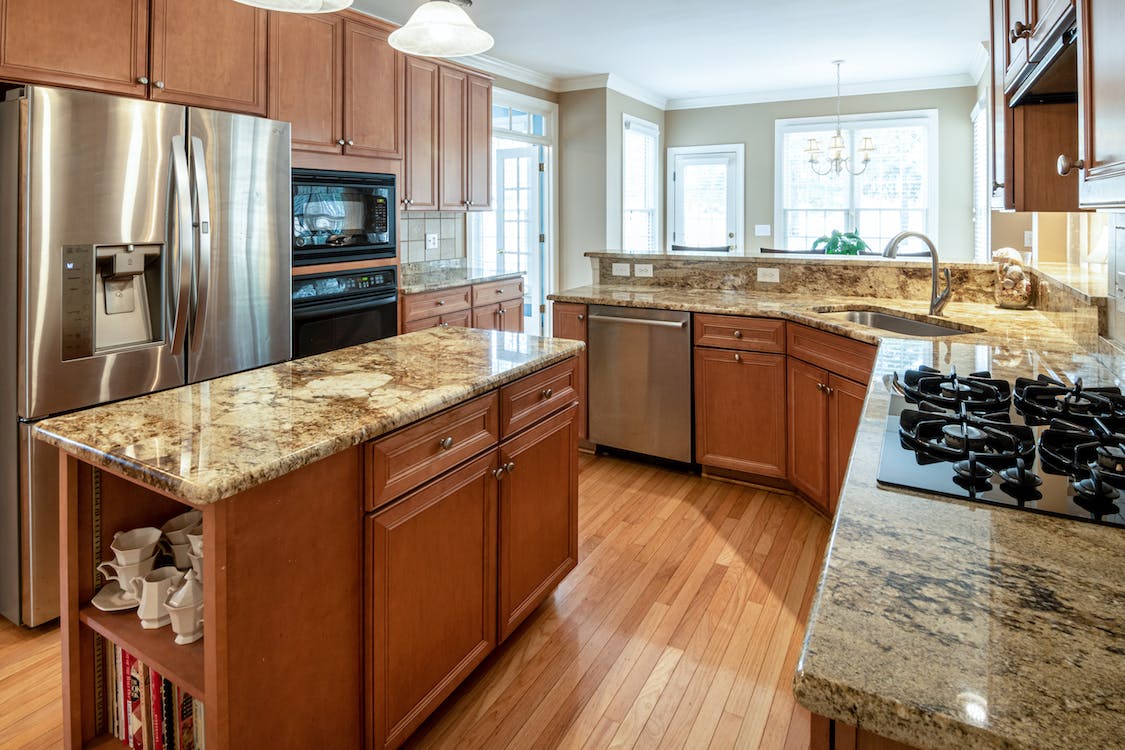 Kitchen Countertop Marble Vinyl Wrapped